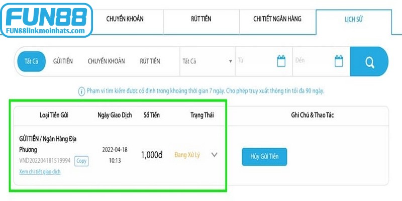 Thiết bị bạn sử dụng phải có kết nối mạng ổn định để nạp tiền