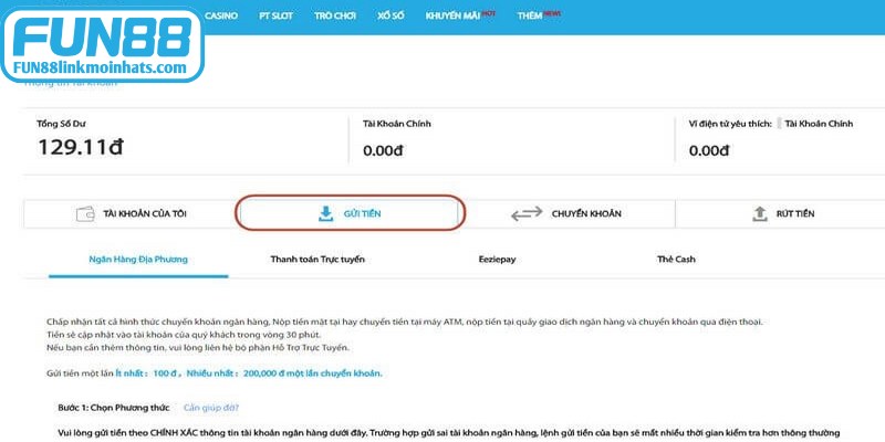 Việc sử dụng các ví điện tử như Momo để chuyển tiền vào ví cược
